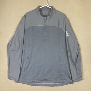 Adidas Golf‎ Mens XL 1/4 Zip Sweatshirt Zip Pocket Mock Neck Lightweight